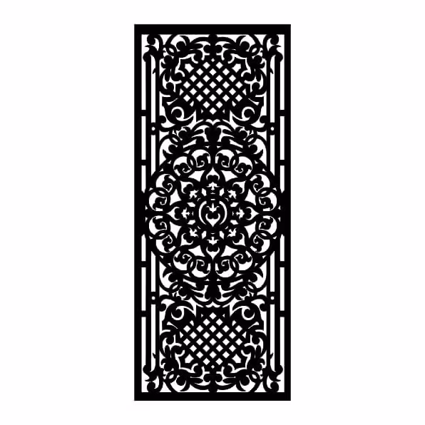 Laser CNC Jali Design DXF file free download A001143