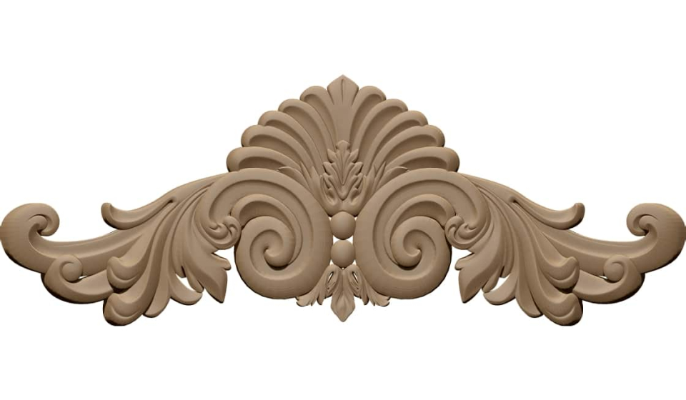Ornamental Design STL file free download A001180