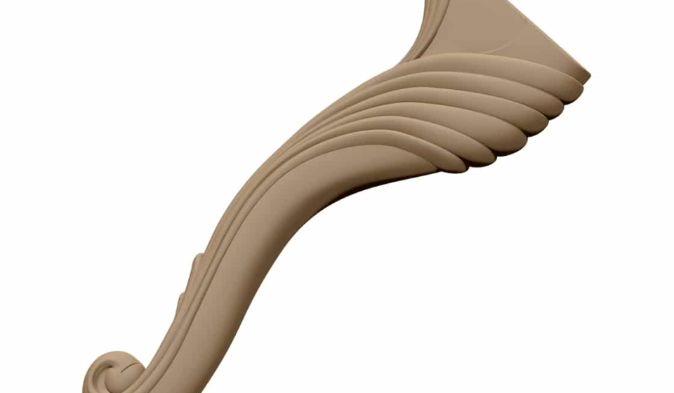 Table Leg Design STL file free download A001147