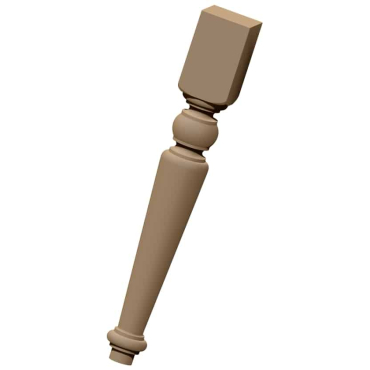 Table Leg rotary Design STL file free download A001171