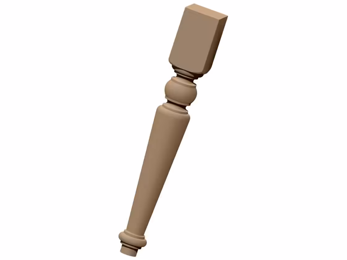 Table Leg rotary Design STL file free download A001171