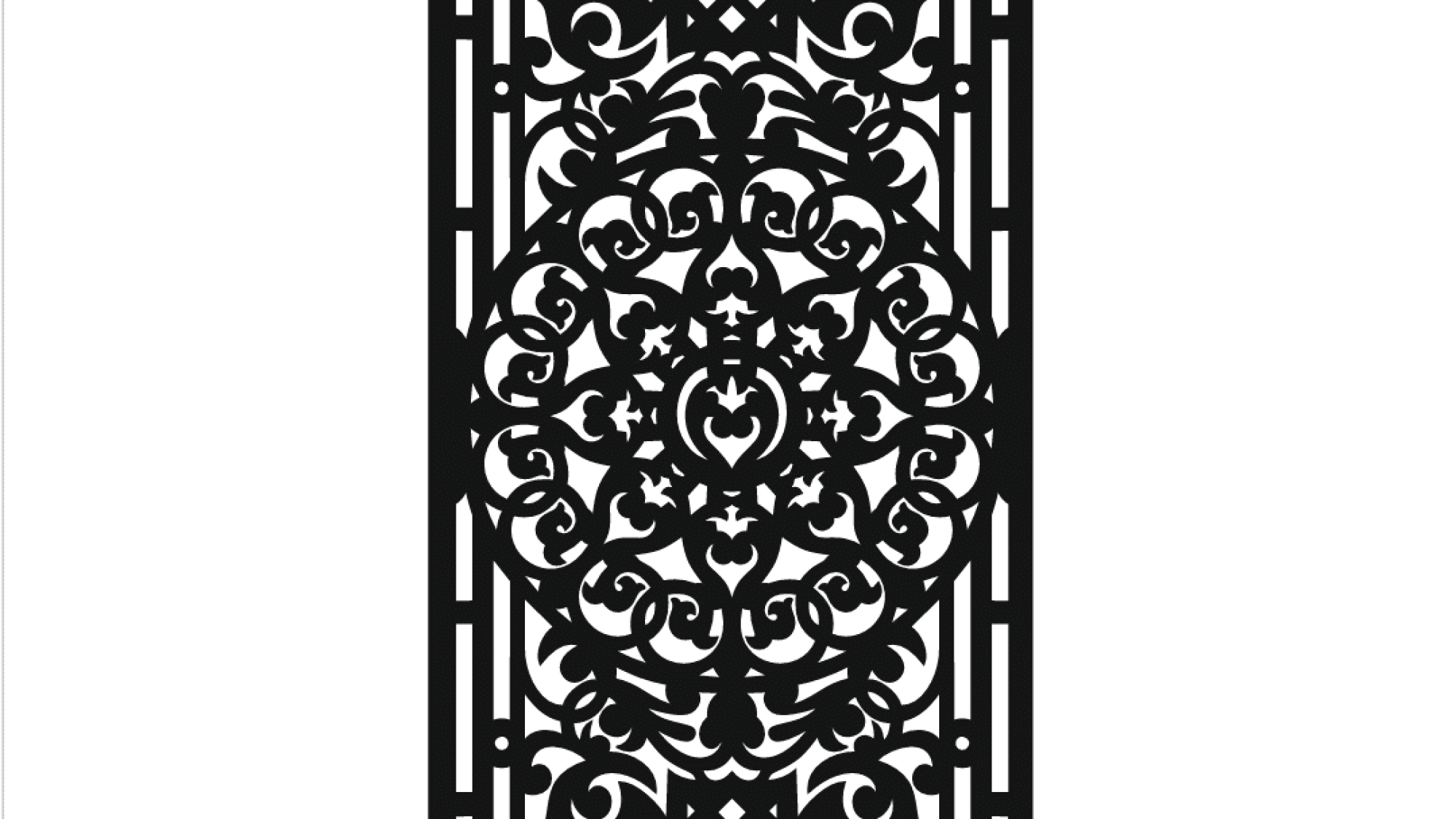 2D Vector Design for Laser CNC dxf file free download A001240