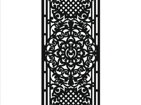 2D Vector Design for Laser CNC dxf file free download A001240