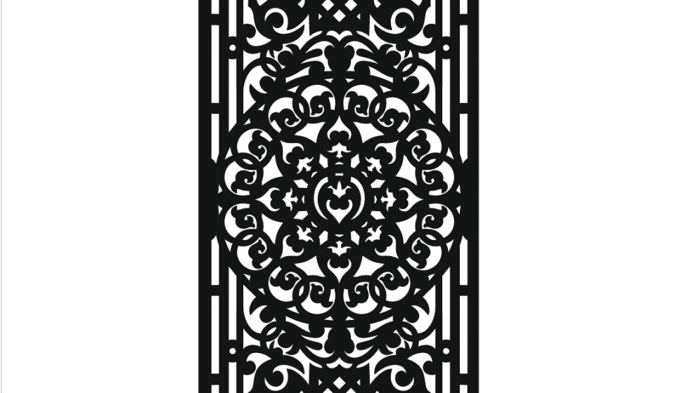 2D Vector Design for Laser CNC dxf file free download A001240