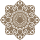 Ceiling rose Design STL file free download A001202