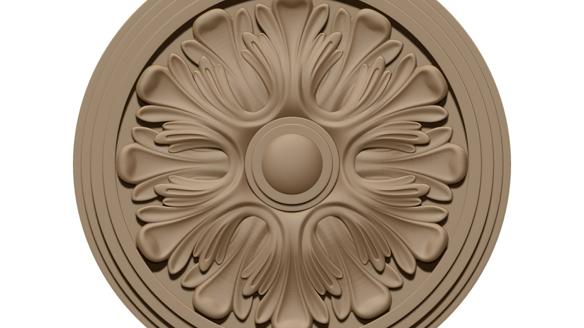 Ceiling rose Design STL file free download A001206