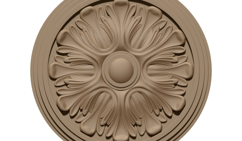 Ceiling rose Design STL file free download A001206