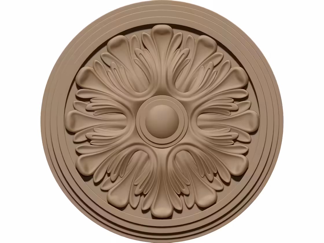 Ceiling rose Design STL file free download A001206
