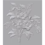 Bouqet 3D Wall Panel Design for CNC Router Carving – STL File Download