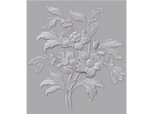 Bouqet 3D Wall Panel Design for CNC Router Carving – STL File Download