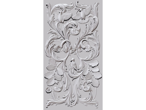 Symmetric Melody 3D Wall Panel Design for CNC Router Carving – STL File Download