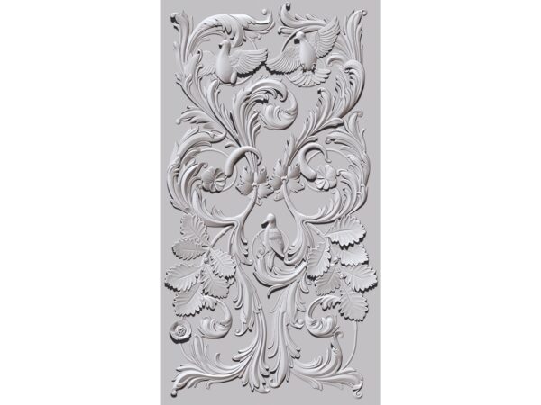 Symmetric Melody 3D Wall Panel Design for CNC Router Carving – STL File Download