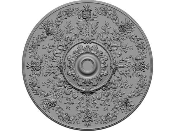 Ceiling rose Design STL RLF file for CNC carving