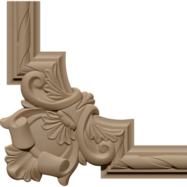 Border corner 3D Design STL file free download A001442