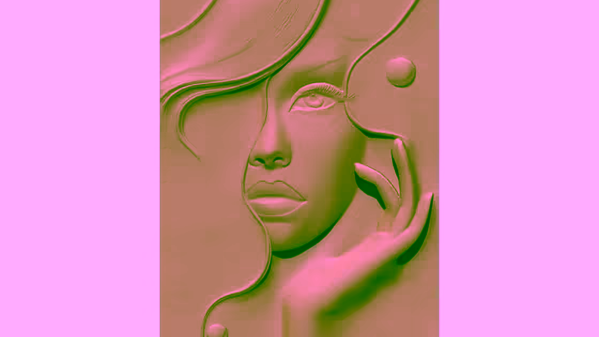 Girl art 3D Model STL file free download A001486