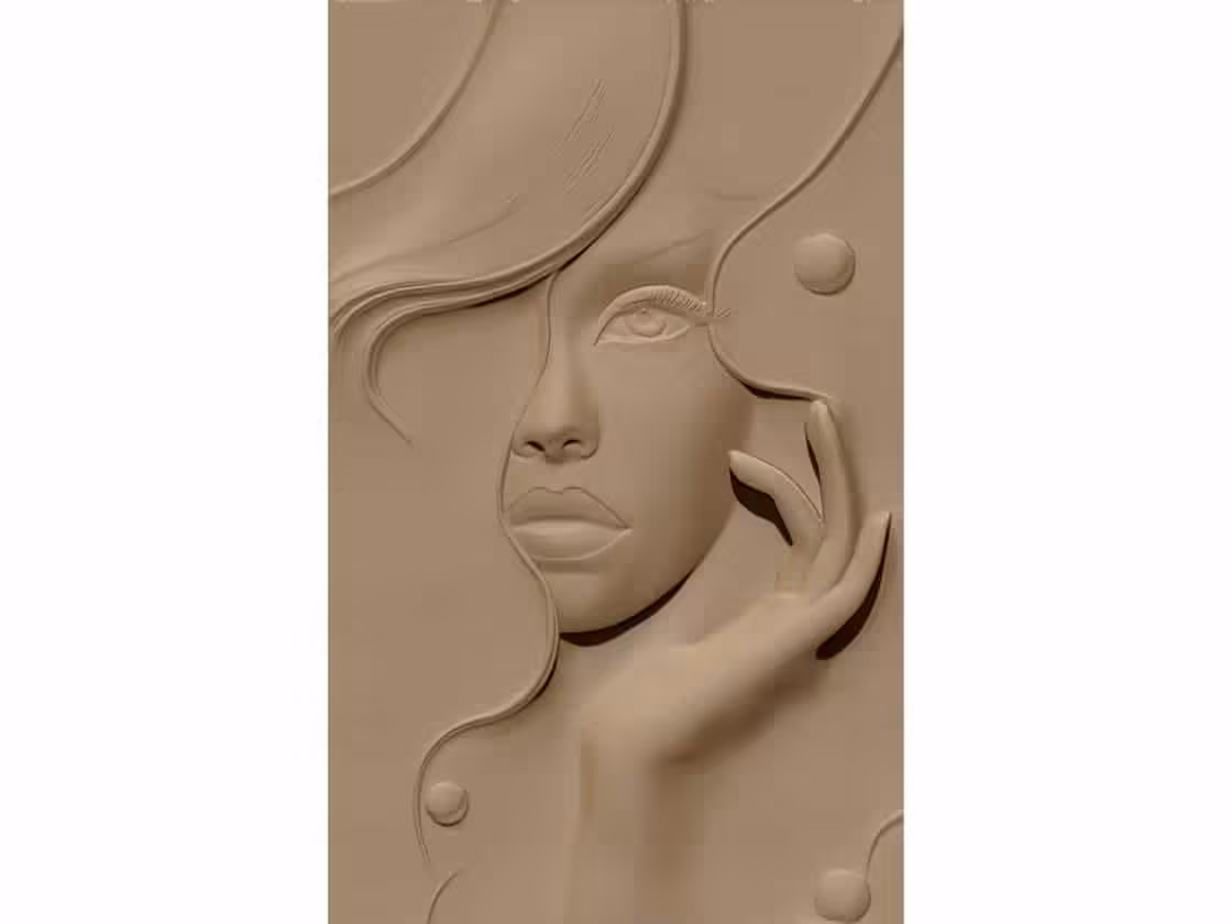 Girl art 3D Model STL file free download A001486
