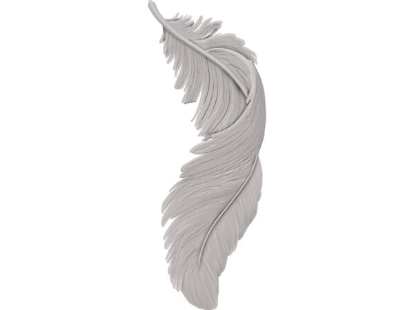 Wing Design for Wall Art – STL File for CNC Carving & 3D Printing