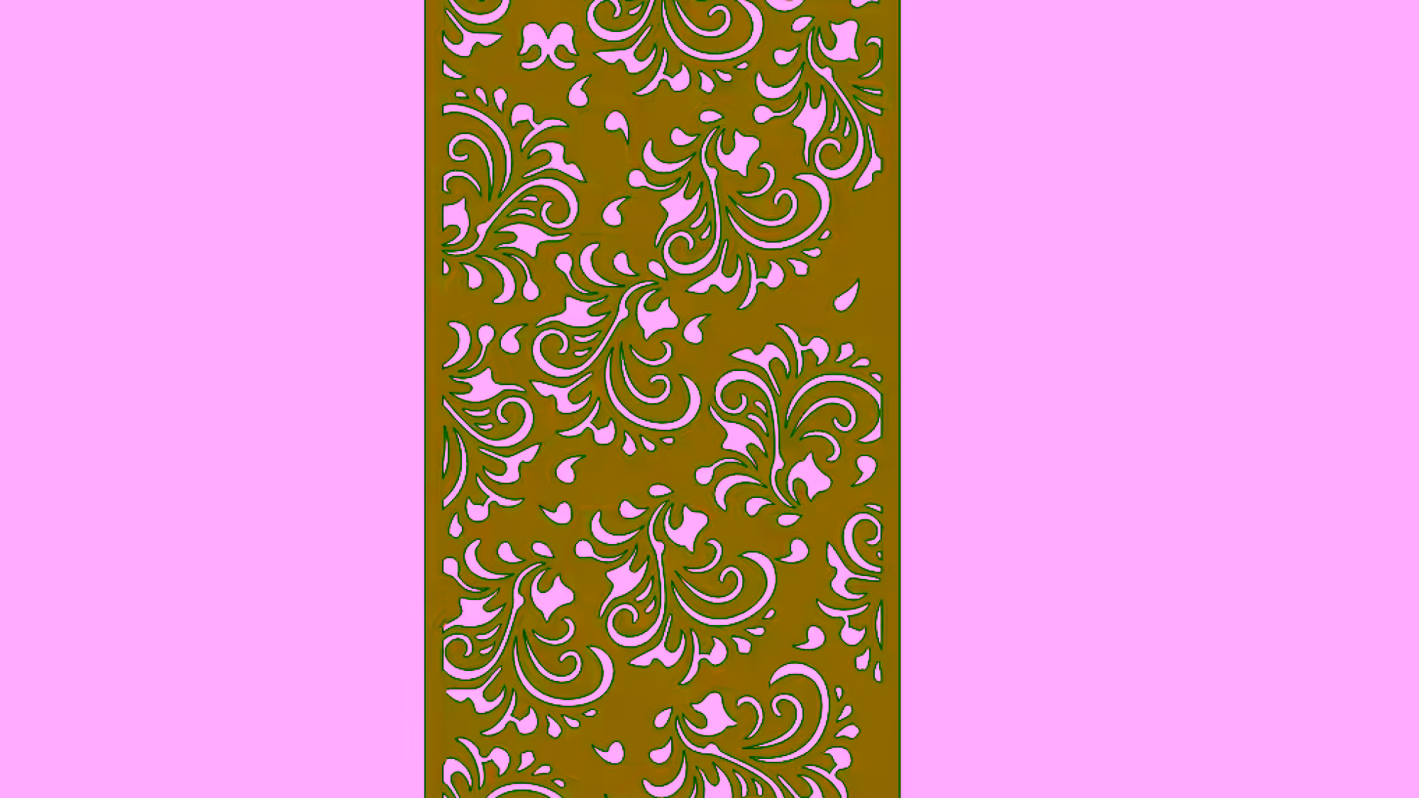 2D Jali Design Vector DXF File Free Download A001572