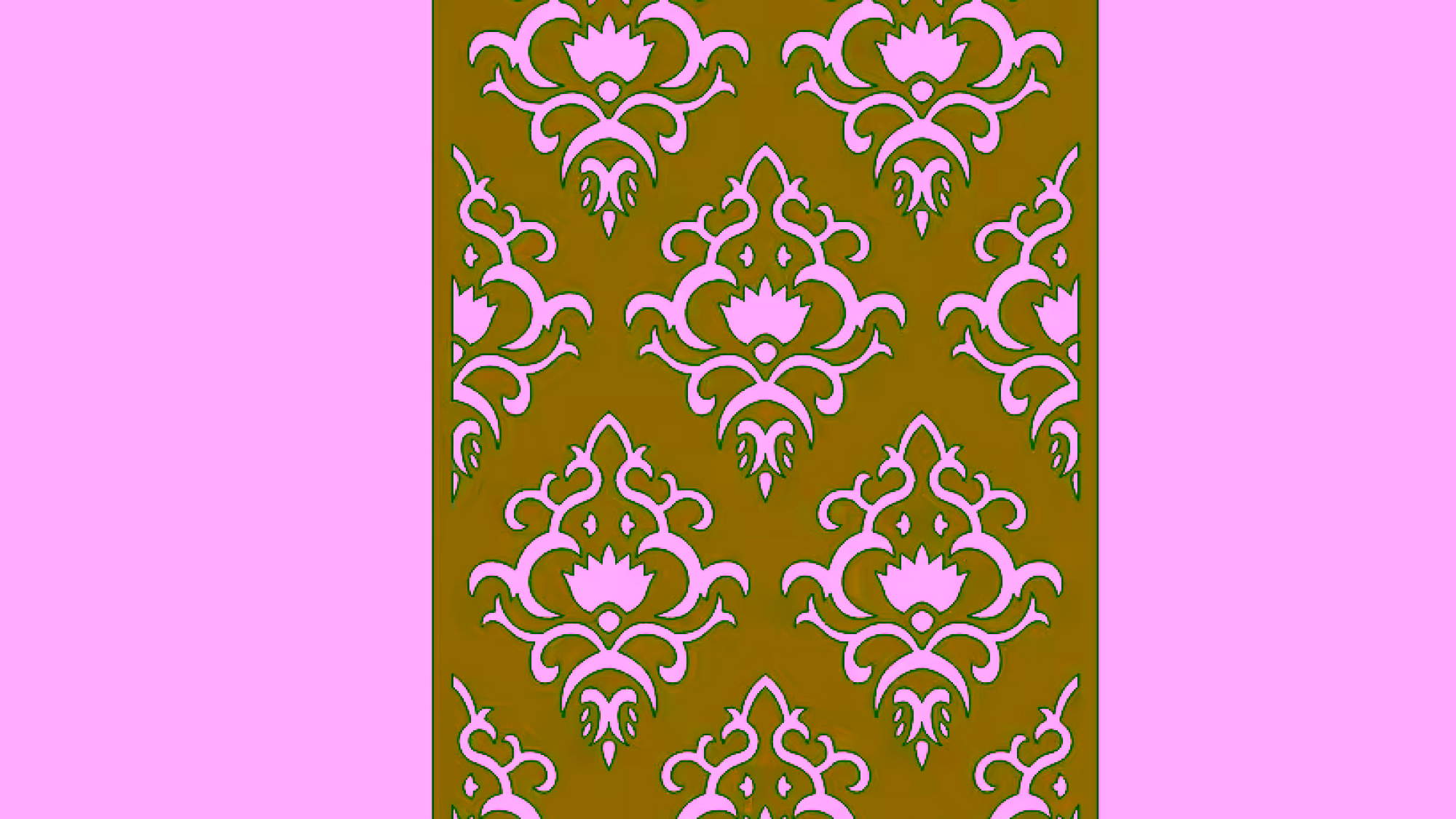 2D Jali Design Vector DXF File Free Download A001573