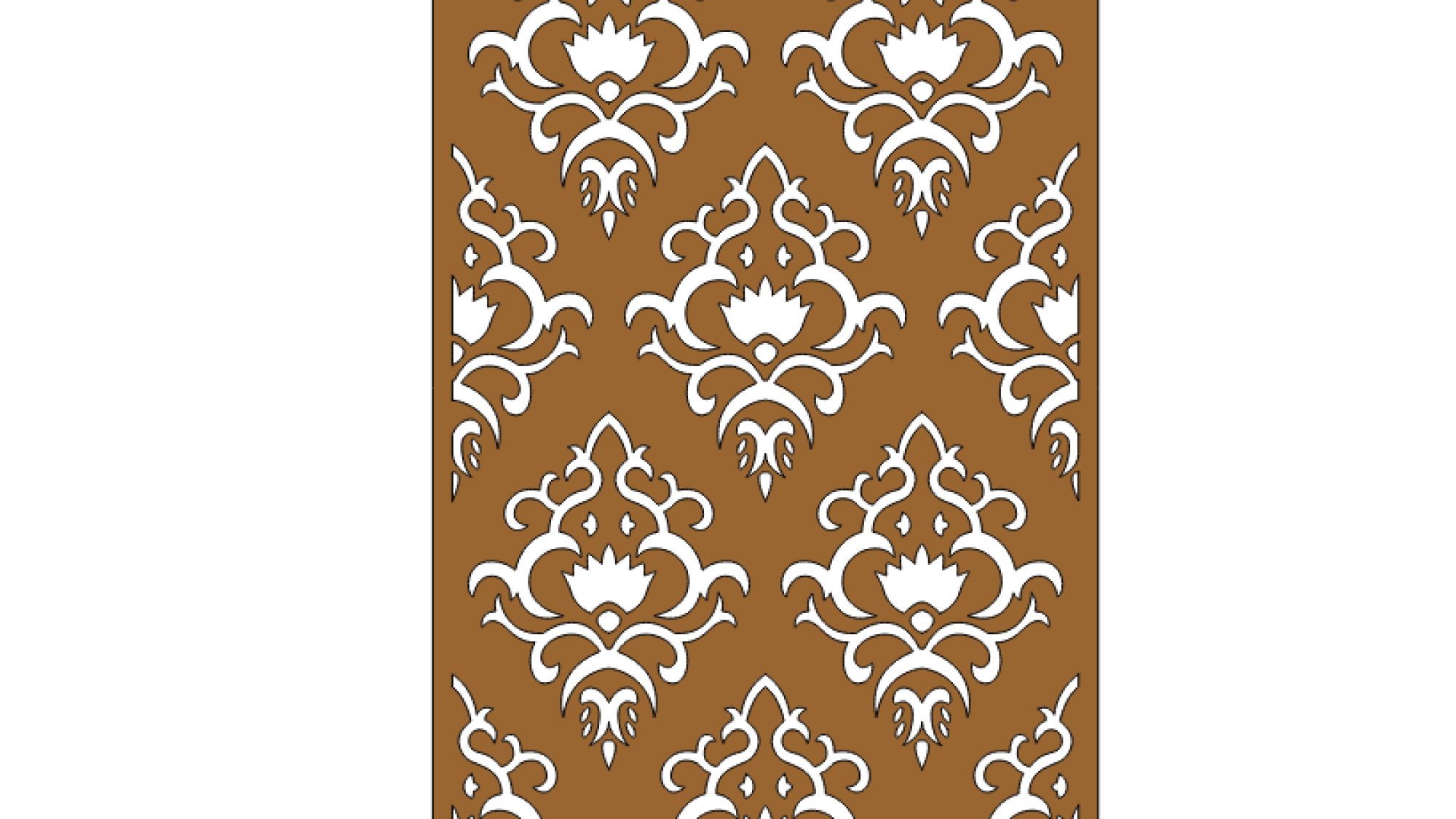 2D Jali Design Vector DXF File Free Download A001573