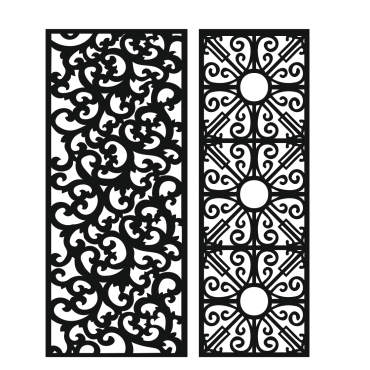 2D Jali Design Vector DXF File Free Download A001575