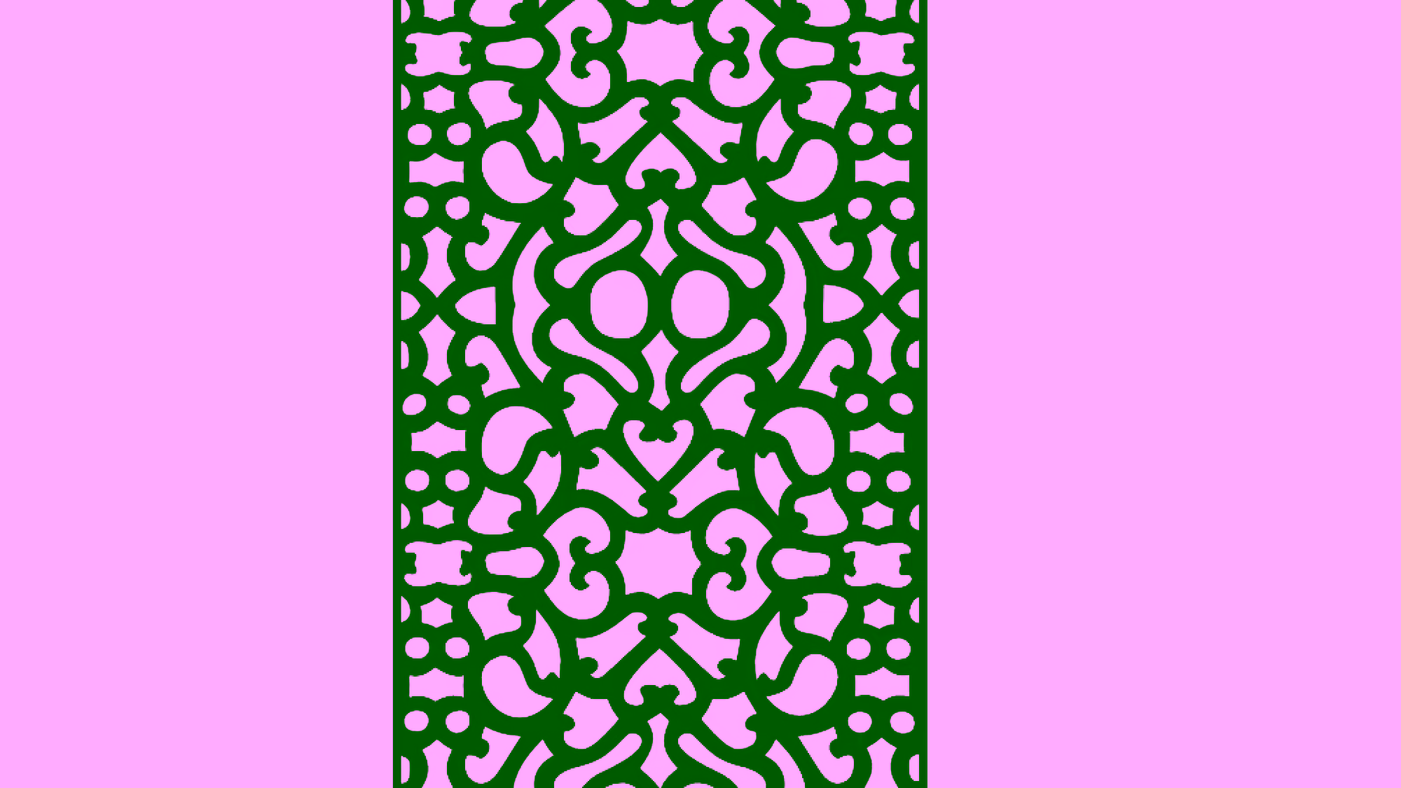 2D Jali Design Vector DXF File Free Download A001576