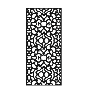 2D Jali Design Vector DXF File Free Download A001576