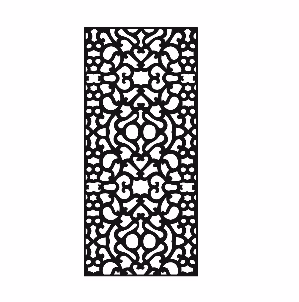 2D Jali Design Vector DXF File Free Download A001576