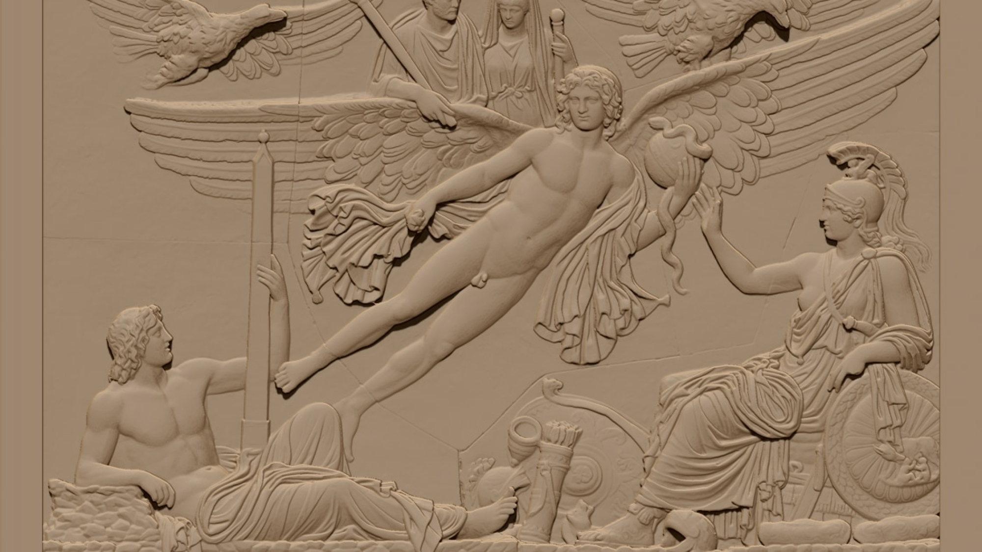 Antoninus Pius Wall art 3D Model STL File Free Download A001548