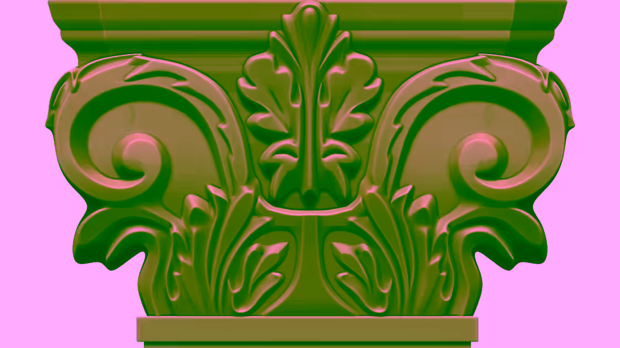 Column Capital Design 3D Model STL file free download A001515