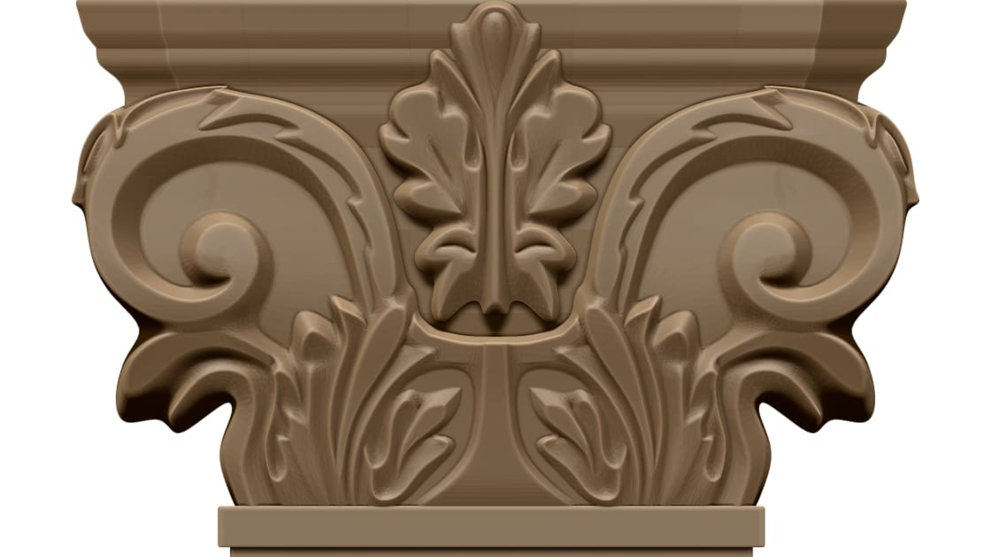 Column Capital Design 3D Model STL file free download A001515