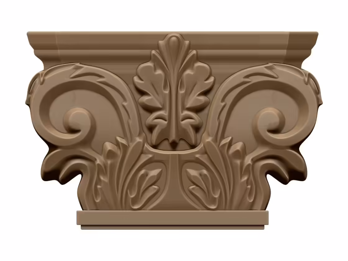 Column Capital Design 3D Model STL file free download A001515