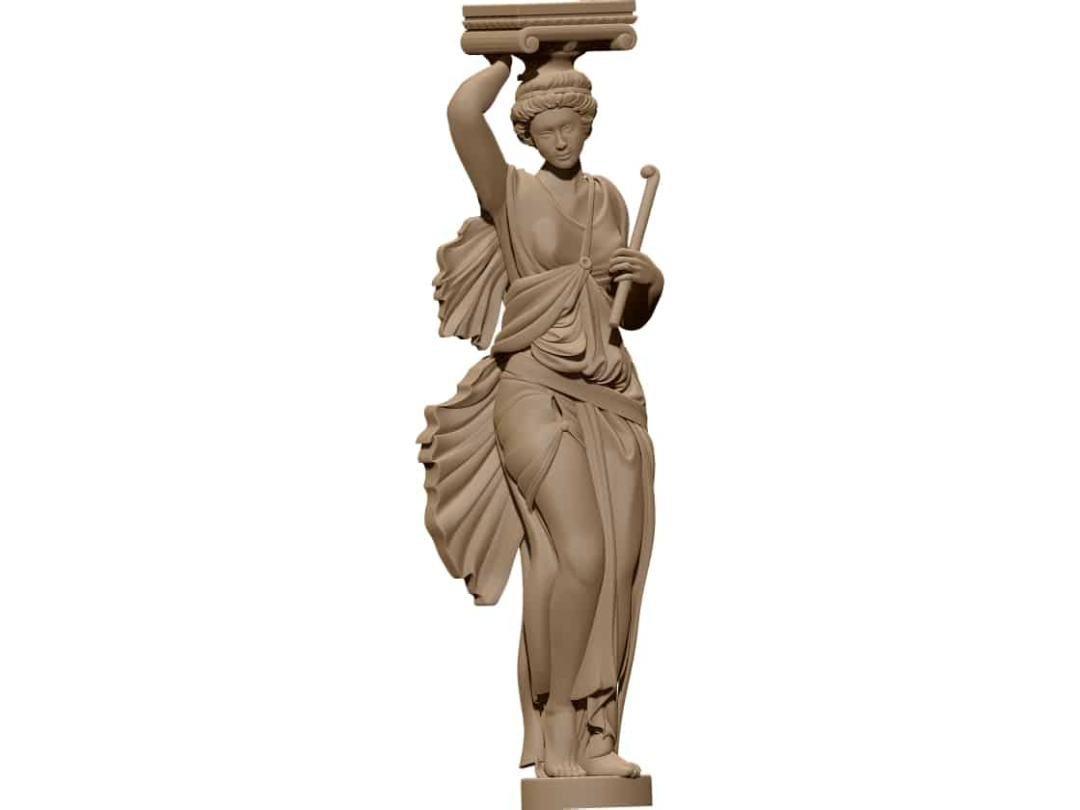 Column Girl Model STL file free download A001502