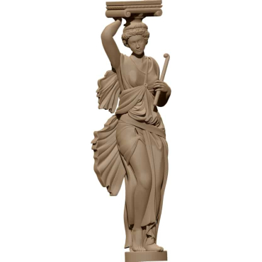 Column Girl Model STL file free download A001502