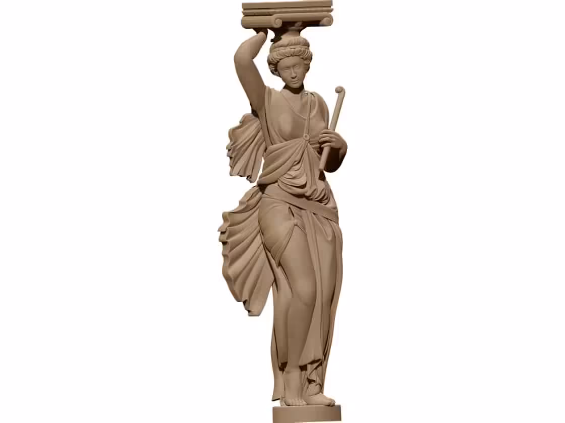 Column Girl Model STL file free download A001502