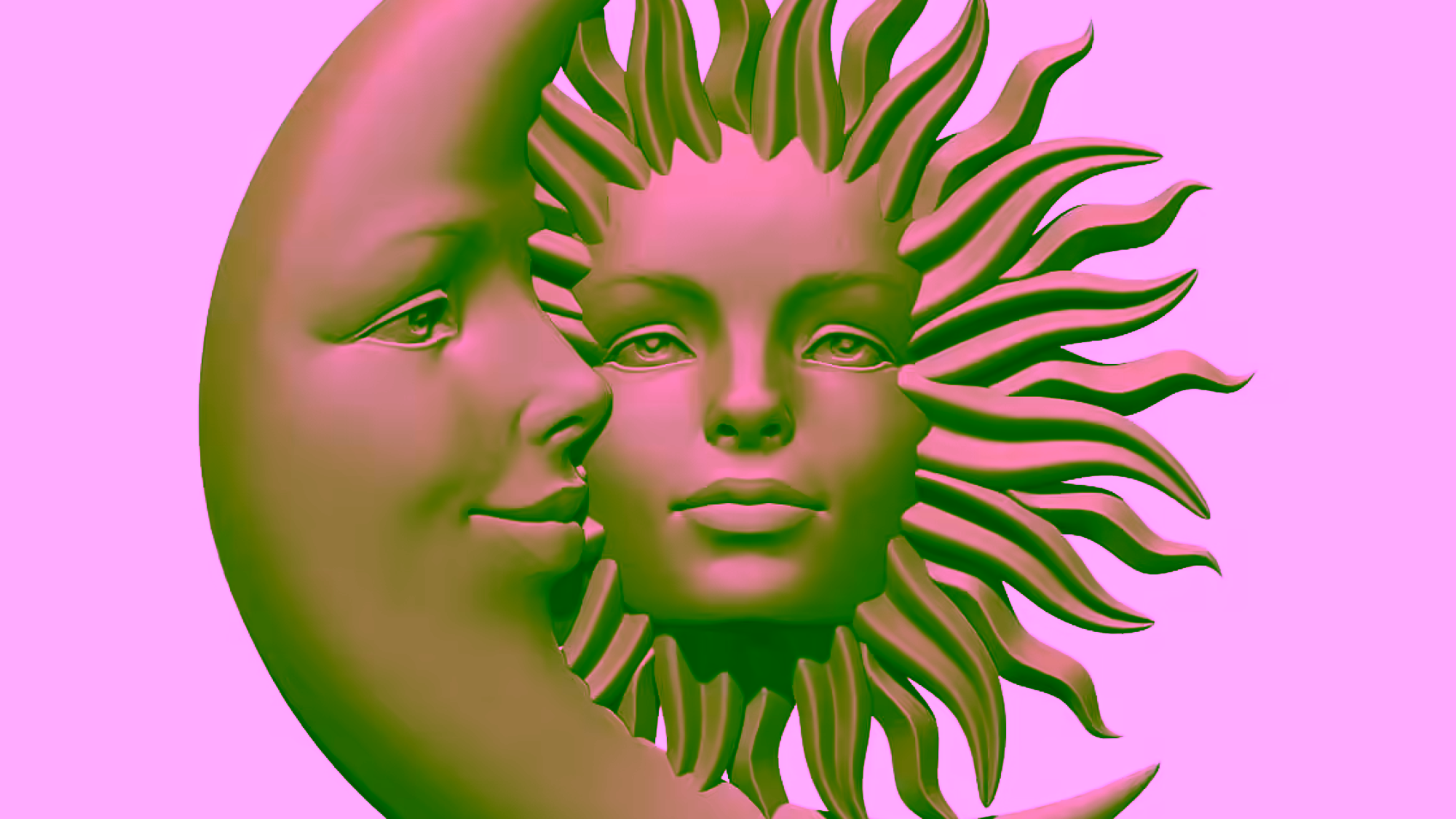Crescent Moon with Sun A001549