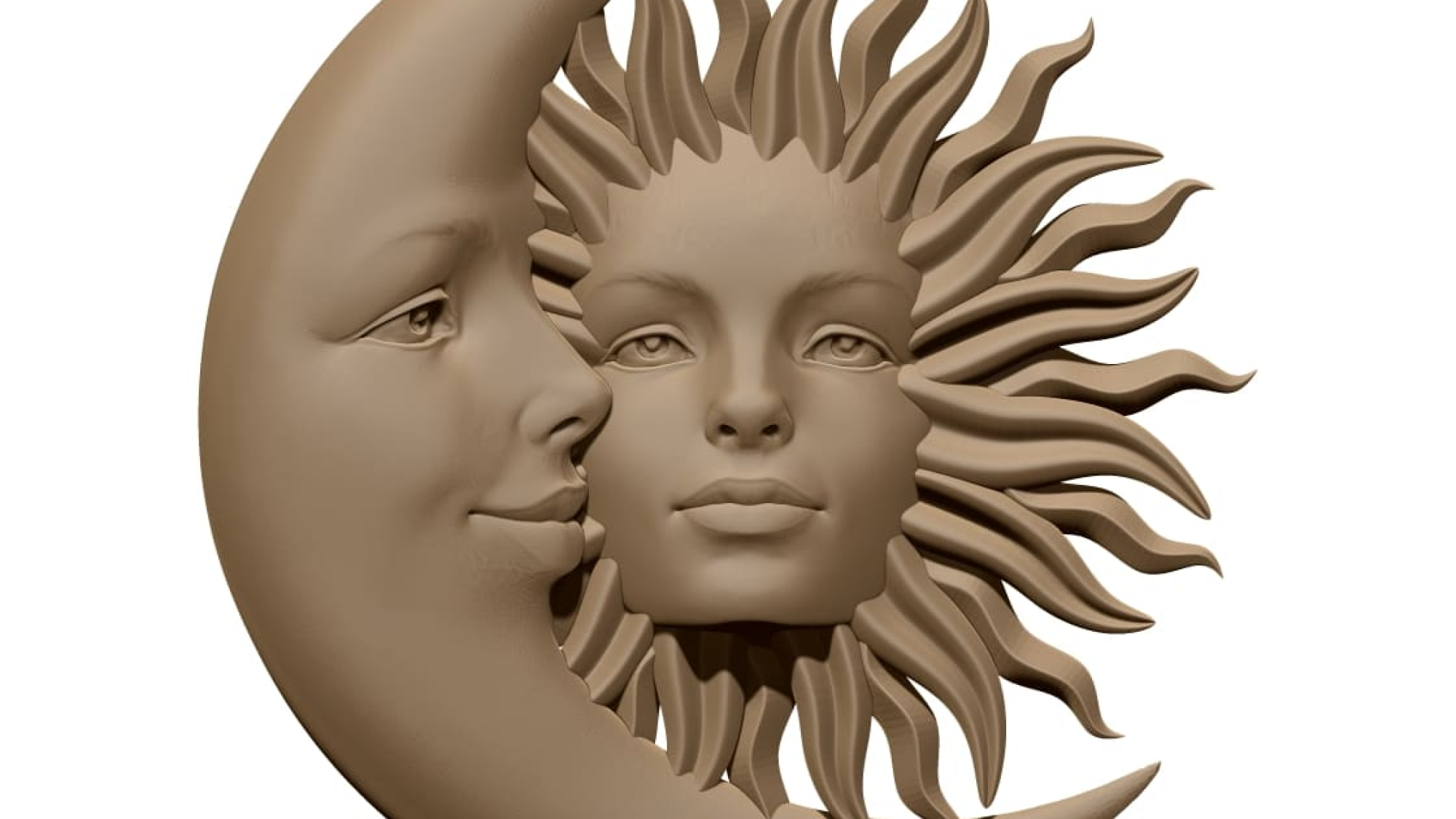 Crescent Moon with Sun A001549