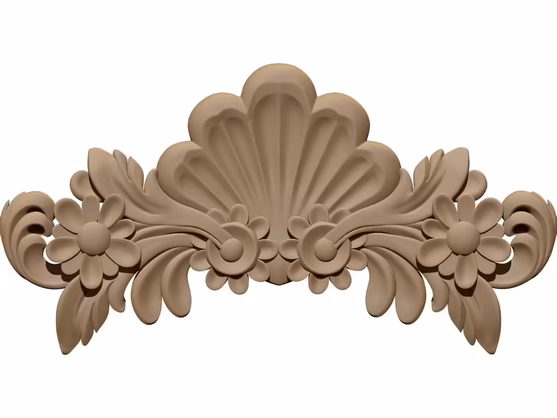 Wood Carving decor 3D Model STL file free download A001500