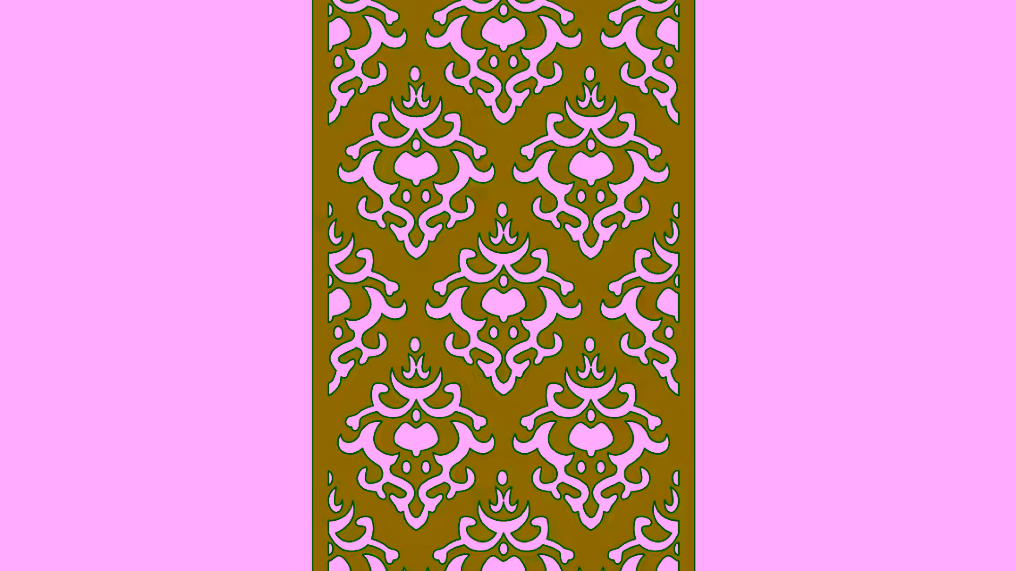 2D Jali Design Vector DXF File Free Download A001574