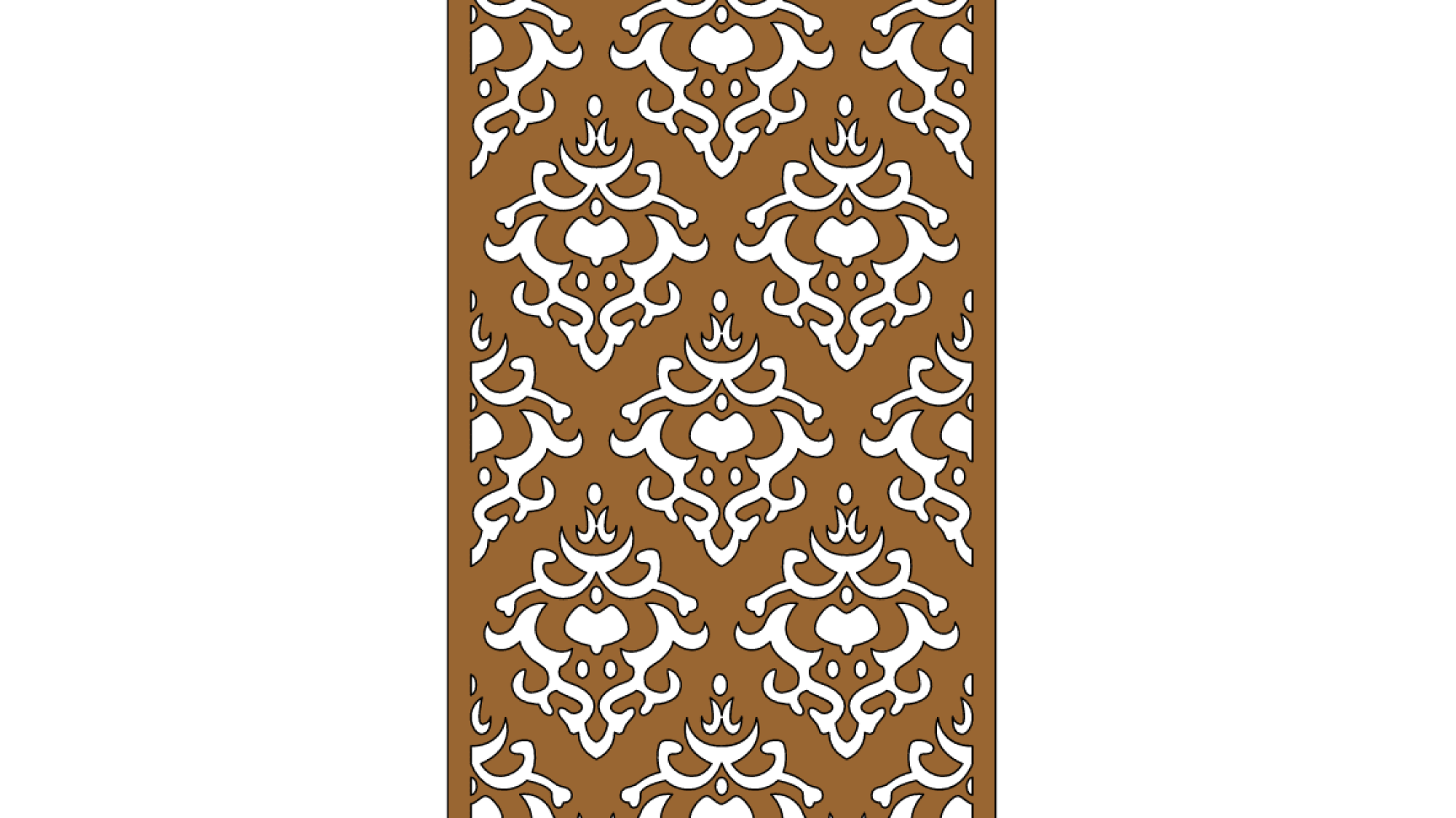 2D Jali Design Vector DXF File Free Download A001574