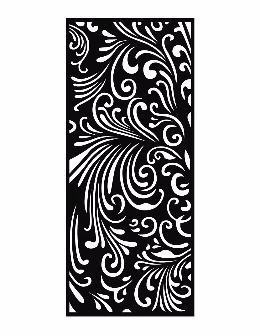 CNC Jali for Laser Cutting Vector DXF File Free Download A001583