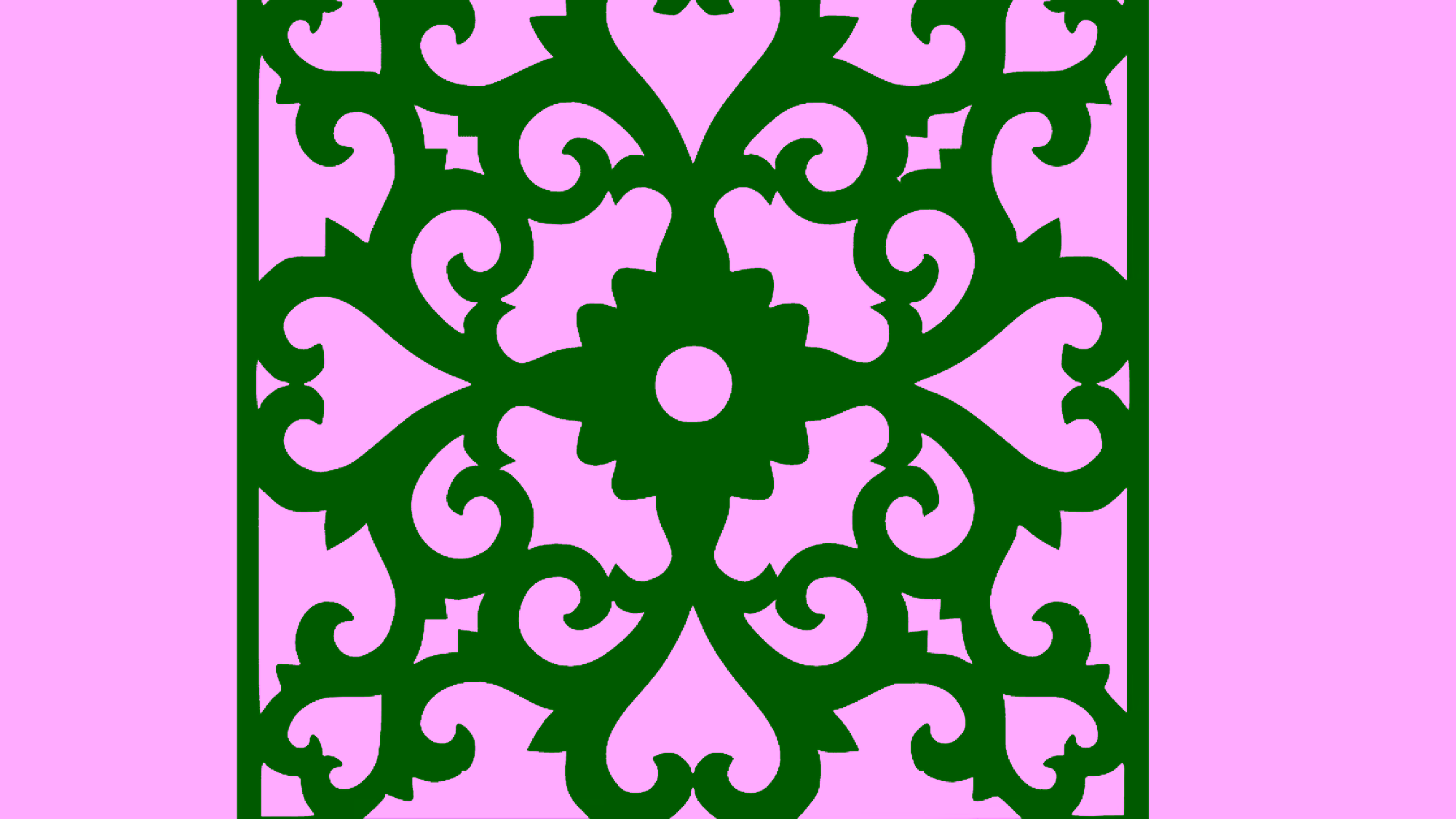 CNC Jali for Laser Cutting Vector DXF File Free Download A001586