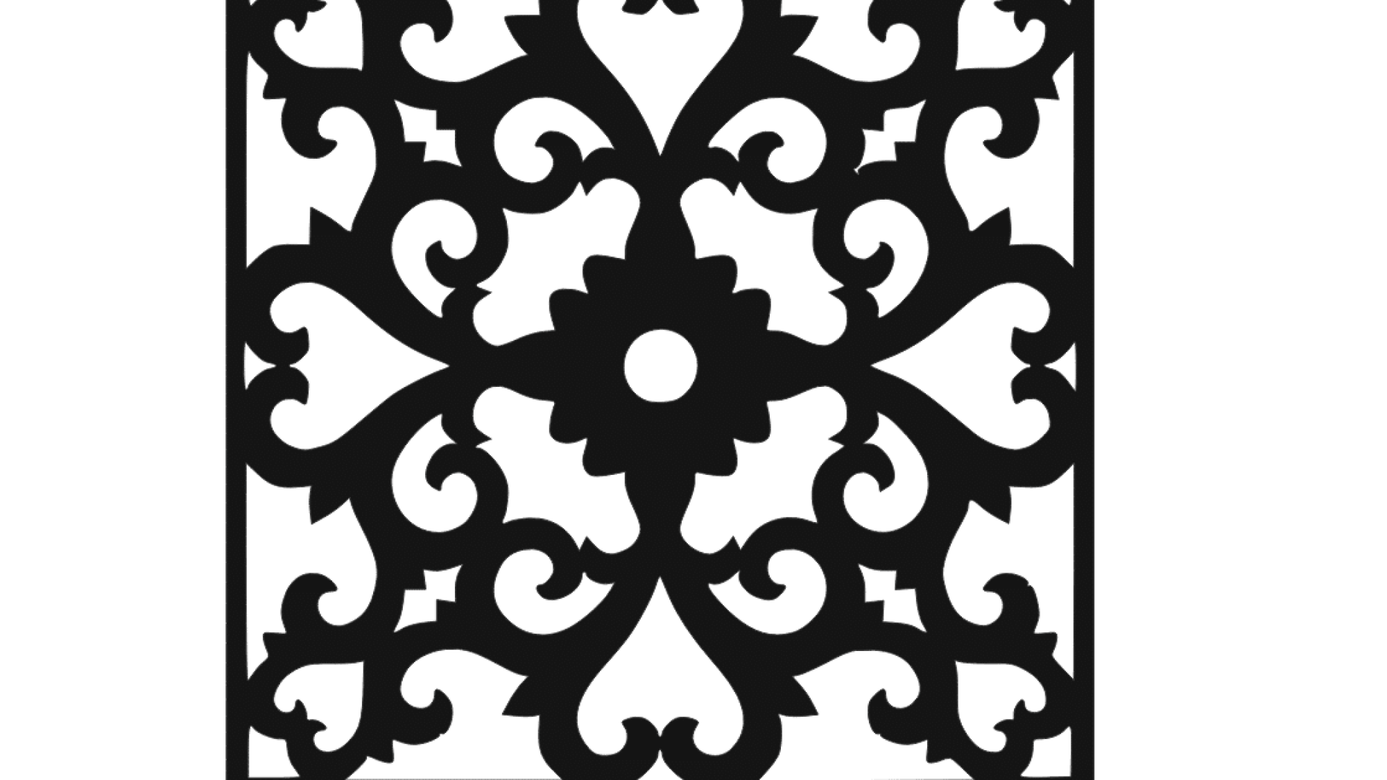 CNC Jali for Laser Cutting Vector DXF File Free Download A001586