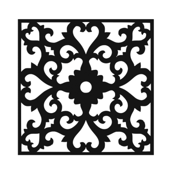 CNC Jali for Laser Cutting Vector DXF File Free Download A001586