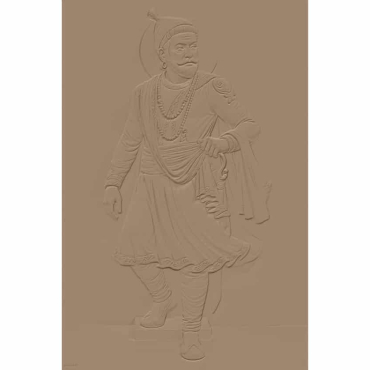 Chhatrapati Shivaji Maharaj Wall panel Design STL File Free Download A001627