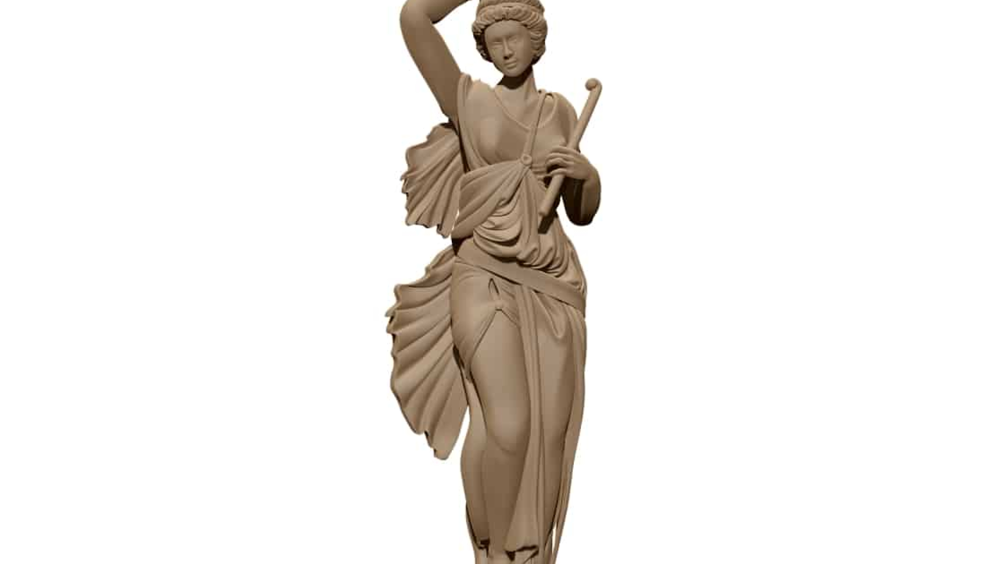 Classical Greek Caryatid column 3D Model STL File Free Download A001610