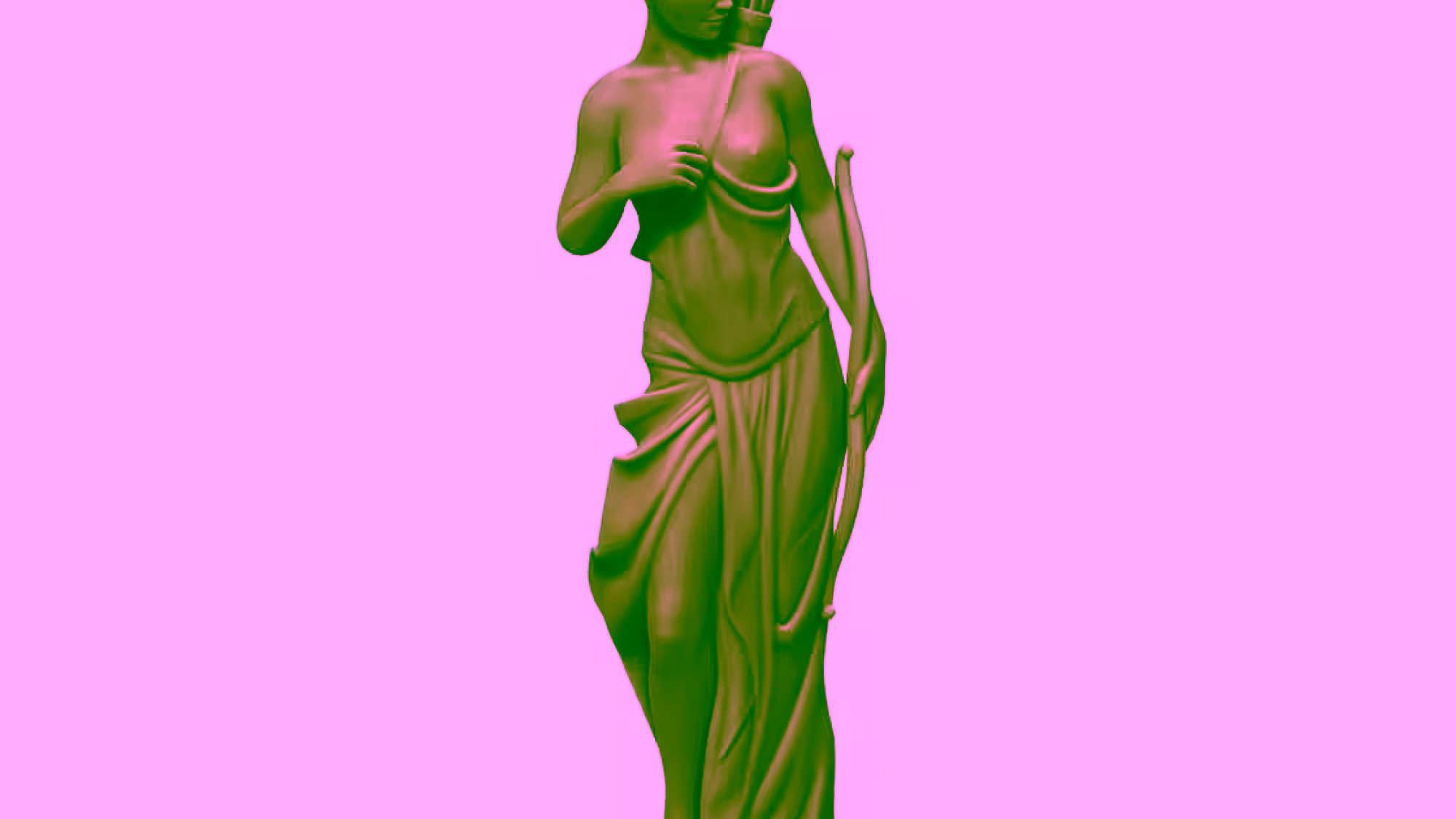 Greek Goddess Artemis 3D Model STL File Free Download A001611