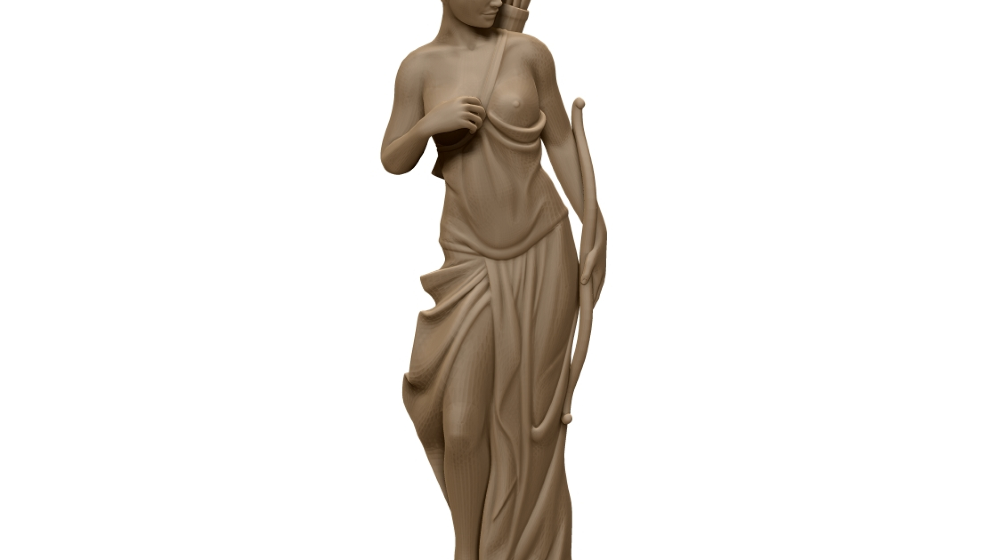 Greek Goddess Artemis 3D Model STL File Free Download A001611