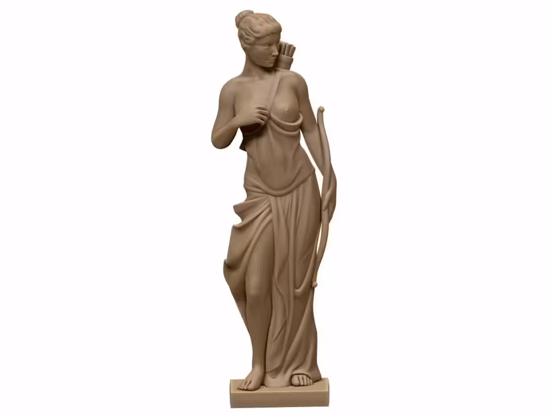 Greek Goddess Artemis 3D Model STL File Free Download A001611