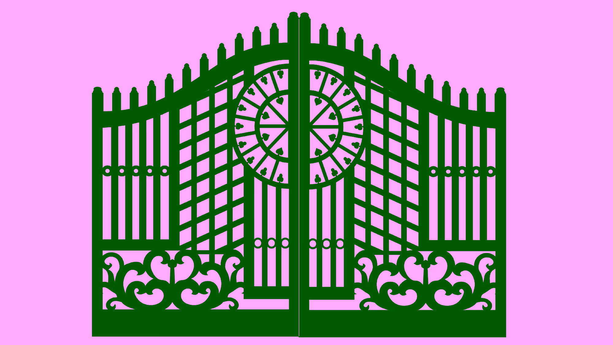 Grill Design for Laser Cutting Vector DXF File Free Download A001587